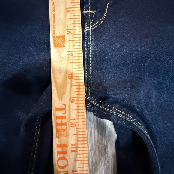 Massini Curvy Skinny Jeans Womens 4 Dark Blue Stretch Denim 27x29.5 - Picture 6 of 7